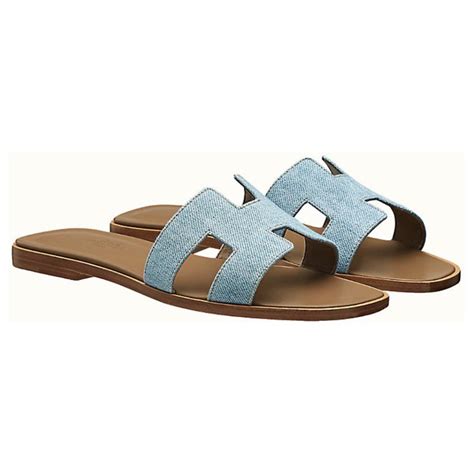 blue hermes sandals|Hermes sandals with ankle strap.